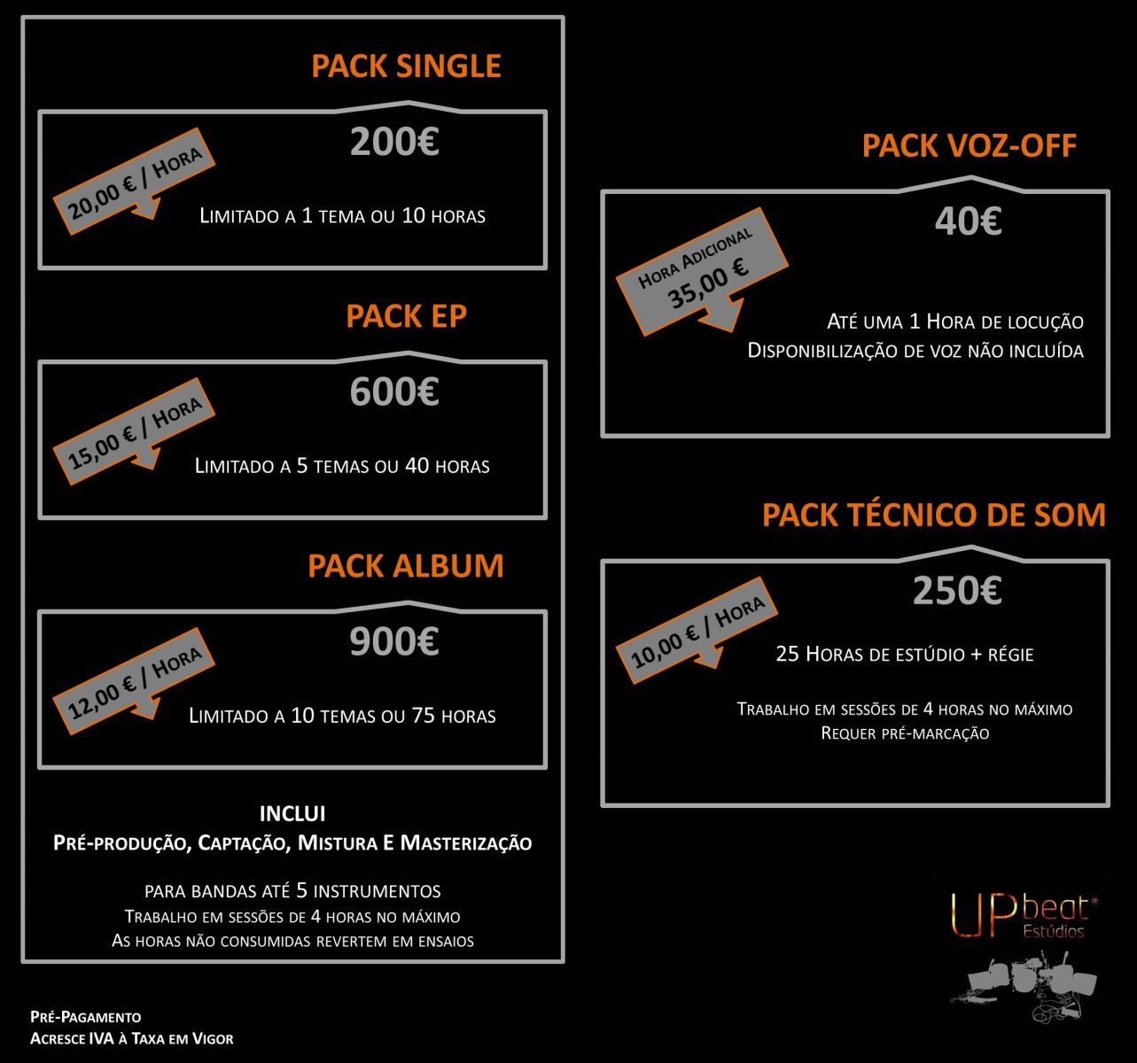 Packs Gravações
